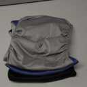 Teamoy 3 Pack Male Dog Diaper Wrap with Gray Lining, Washable Puppy Belly Bands, Super-Absorbent and Comfortable(L2,20-24" Waist) (Black+gray+dark Blue(gray Lining))