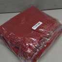 RESARE Christmas Waffle Bathroom Runner Rugs, Super Absorbent Bath Mat Non Slip Washable Quick Dry, Upgraded Ultra Soft Boho Bath Rugs with Tassels for Bedroom Laundry Room, 2'x4'(24"x48"), Red