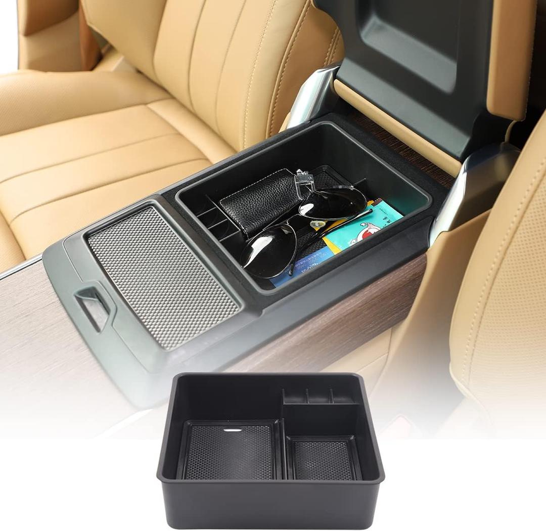 HAPPYHORSE Car armrest Organizer Storage Box Compatible with Land Rover Range Rover Sport/Vogue 2023-2026 Center Console armrest Storage Box Organizer Tray Accessories (Style A)