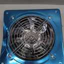 HG Power 6 Inch Exhaust Fan: Kitchen Exhaust Fans with Power Cord Attic vent Fan with Damper Wall Small Fume Extractor Ventilation Fan for Shop Chicken Coop Basement Smoking Room Garage Silver