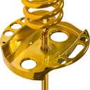 Hair Dryer Stand,Twisty Style Acrylic Top Holder,Hair Styling Appliances with Tray Two Spiral Holders and Heavy Base for Hair Dryer,Flat Iron,Curling Stick,Hair Straightener,Brush (Golden)