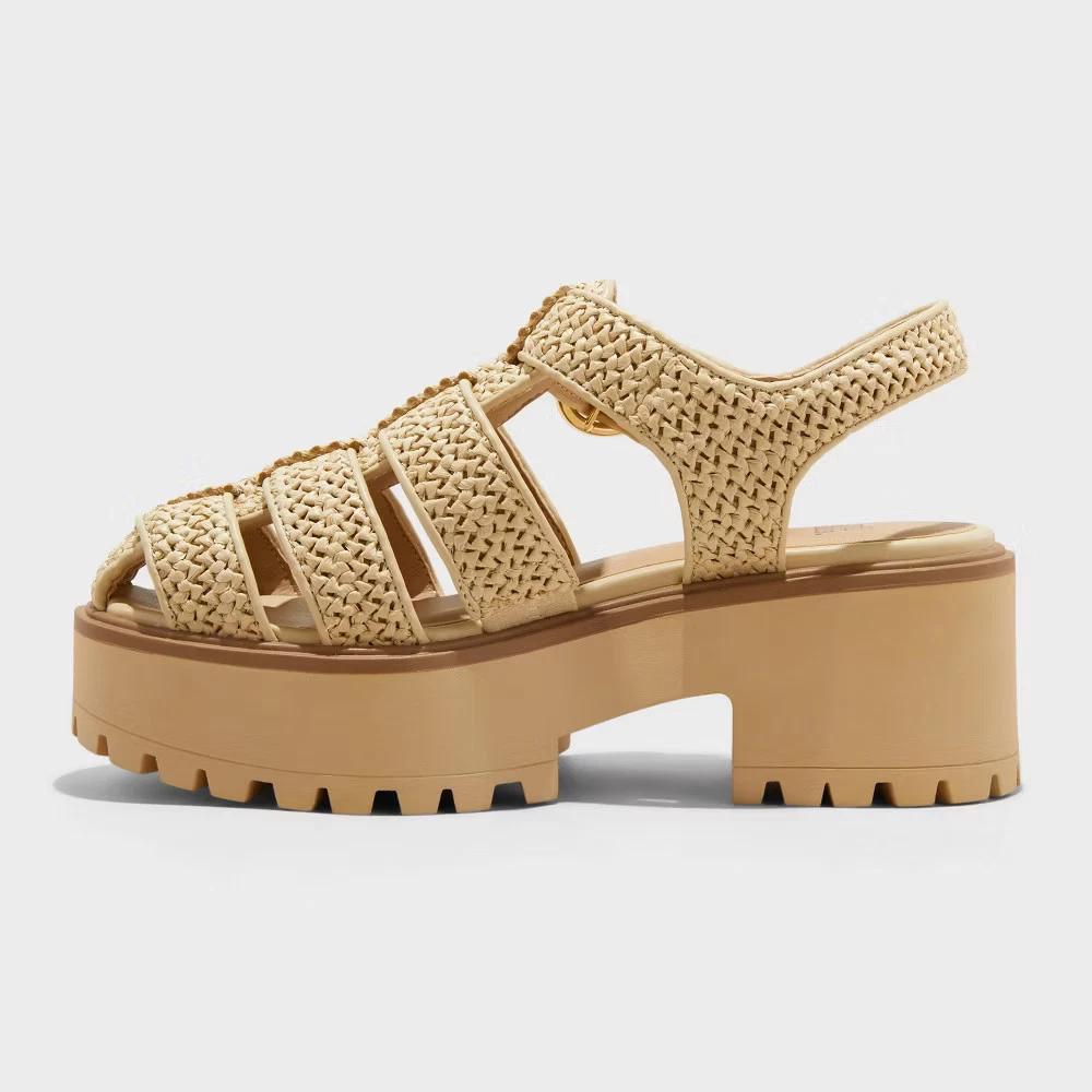 Lasly Sandals in Natural Knit | Size: 7 