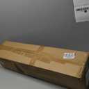 5ft Pre-lit Artificial Christmas Tree, Frosted Pencil Slim Christmas Tree Decoration with 160 Warm White Lights, 8 Lighting Modes, 400 Frosted Tips, 25 Pine Cones, Metal Stand