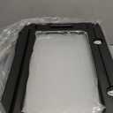 Acrylic Dog Playpen Indoor, 10 PCS Plastic Puppy Playpen with Door, Clear PlayPen for Dog Cat Rabbit Ferret, Preferable Small Dog Cage, Easy Assemble Pet Pen, 50" L x 33.5" W x 24" H, Black