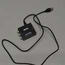 A sixx AV to HDMI Converter, Mini Black USB Video Converter, for Set-top Box DVD(Black)