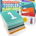 Toddler Flash Cards - Learn Colors, Numbers, Shapes, Opposites on Thick Jumbo Flashcards for Early Learners - Teacher Designed for Preschool, Kindergarten & Toddlers
