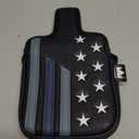 Craftsman Golf Blue Strips Stars Mallet Mid-Mallet Blade Putter Head Cover Headcover Magnetic Closure Alignment Stick Case Holder