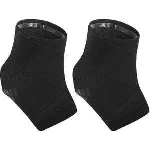 Shyyween 2 Pcs Waterproof Ankle Brace Breathable Nylon Ankle Wrap Foot Support Compression Black Sprained Ankle Sleeve for Men Women Sports Swimming Running