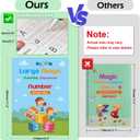 Large Handwriting Magic Grooved Practice Copybook Set: 5-Pack with Wooden Alphabet Tracing Board, Reusable Letter Learning Kit for Kid Age 3-8, Ideal for Kindergarten and Preschool Calligraphy Control