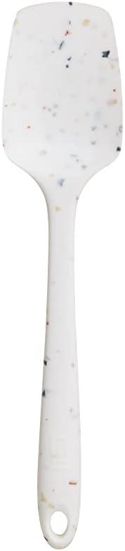 GIR Get It Right Silicone Spoonula - Non-Stick Heat Resistant Silicone Scraper Spatula for Mixing, Serving, Scraping, Stirring, and More - 11 Inch, Studio White