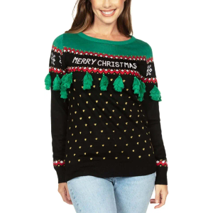 Tipsy Elves Women's Christmas Sweaters - Women's Ugly Christmas Sweaters - Embellished Winter Holiday Pullovers Size 3X