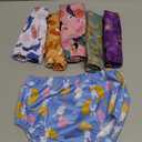 6 Packs Waterproof Plastic Underwear for Toddlers Potty Training Pants and Good Elastic Rubber Underwear for Toddlers Diapers Girls 4t