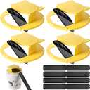 4 Pack Mouse Rat Trap Bucket,5 Gallon Mouses Rats Traps Indoor for Home,Bucket Lid Rat Traps Indoor Outdoor,Reusable Mouse Catching Tool