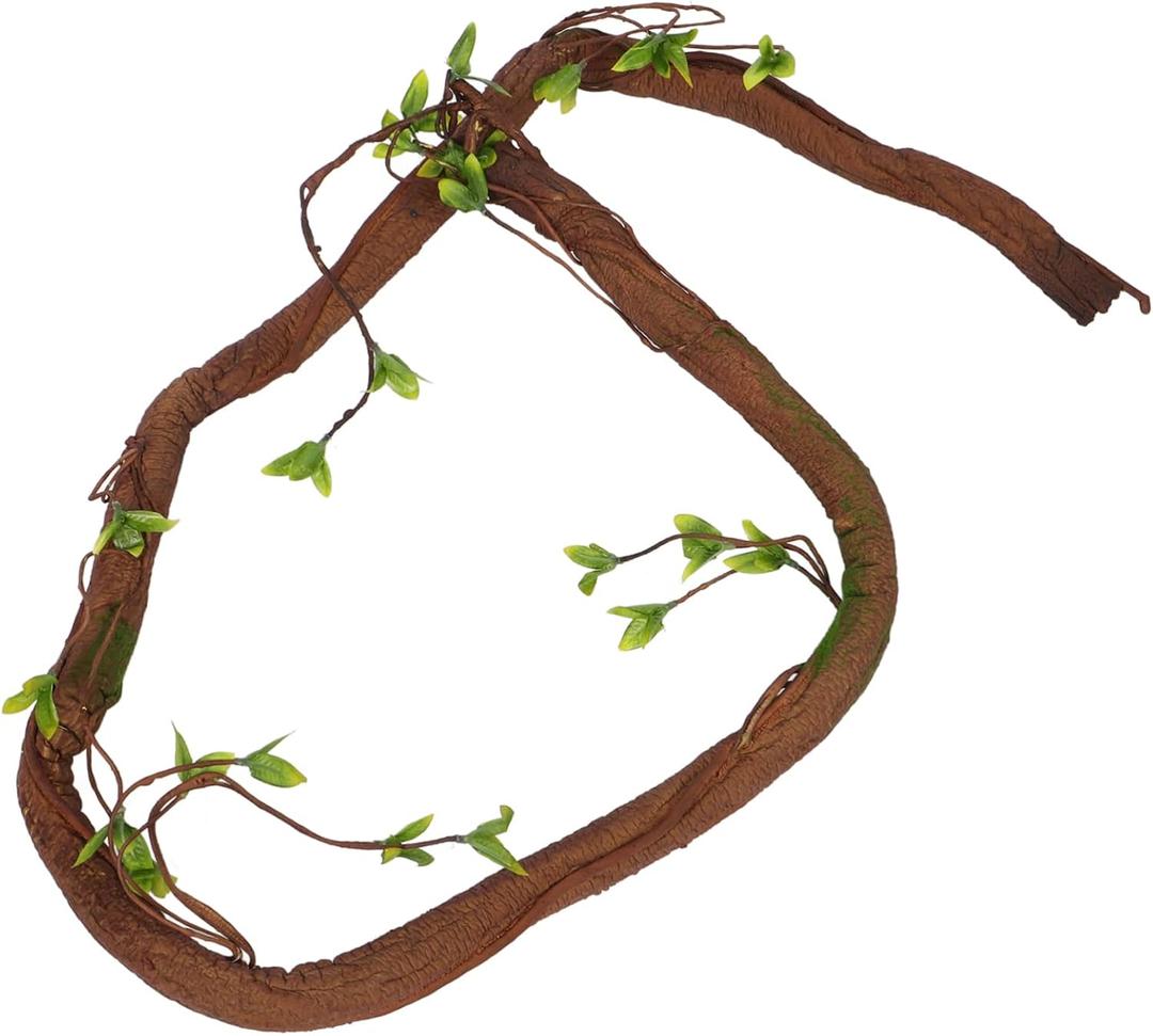Artificial Tree Twig Vine Faux Decorative Cane Branch with Leaves for Home Wedding and Garden Versatile and Easy to Cut to Desired Shape for Indoor Outdoor Use