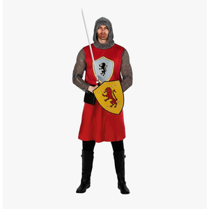 fun shack Medieval Knight Costume for Men, Adult Knight Outfit, Historical Dress Up, Renaissance Costume for Parties Size XL