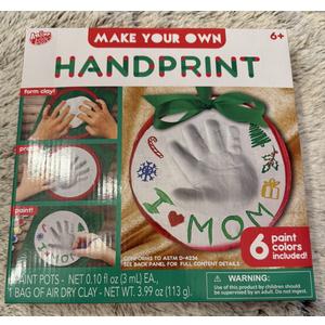 Make Your Own Handprint By Anker Art Clay Press And Paint! 6 Colors!