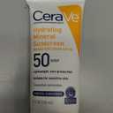 CeraVe 100% Mineral Sunscreen SPF 50 with Zinc Oxide & Titanium Dioxide, Hyaluronic Acid & Ceramides, Oil Free & Non-Greasy, Hydrating Mineral Sunscreen For Body, 5 oz