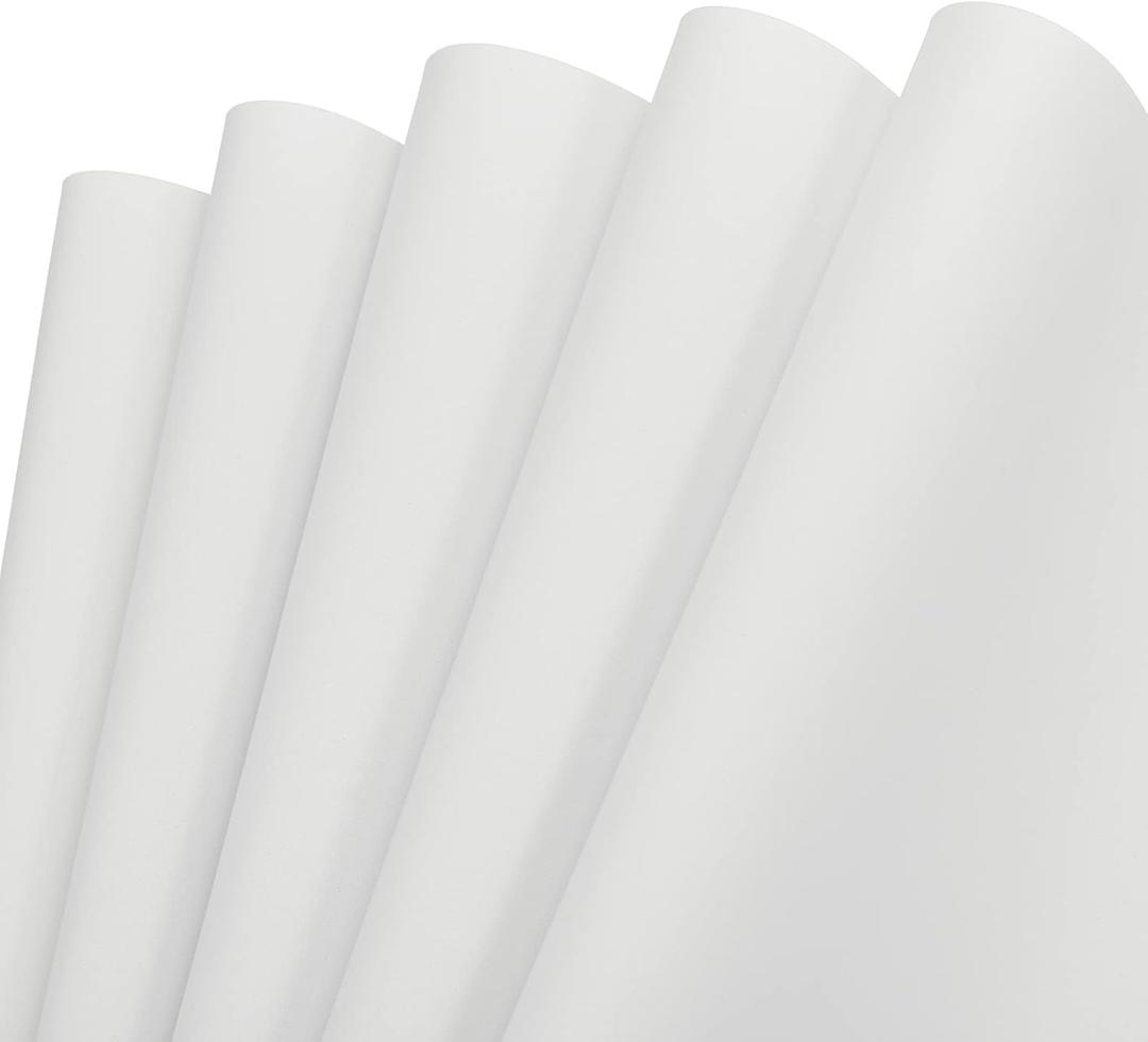 MECCANIXITY EVA Foam Sheets White 19.7 Inch x 17.7 Inch 0.8mm Thick Crafts Foam Sheets for Costumes, Arts and Crafts Projects Pack of 5