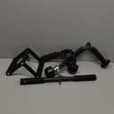 Cable Machine Attachment Set LAT Pulldown Attachments Weight Machine Accessories for Home Gym (black-4.0)