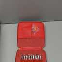 Interchangeable Ergonomic Crochet Hooks Set Inline Beginner Crochet Needles Kit Smooth Grip Wooden Handle with Red Case for Arthritic Hands 9 Sizes 3.5mm-8mm