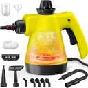 Steam Cleaner - Handheld Steam Cleaner with 12Pcs Accessories & Safety Lock, Pressurized Handheld Steam Cleaner for Home, Tile, Windows, Bathrooms, Kitchens, Grease, Car, Yellow