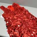 Wedtrend Sequin Dress for Women Short Sparkly Dresses 80s Disco Party Dress Cocktail Glitter Homecoming Dresses for Teens (Large, Red)