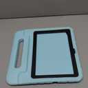 ProCase Kids Case for iPad A16 11th Generation 2025/iPad 10th Generation 2022 with Pencil Holder, iPad 11/10 Case Shockproof Lightweight Cover with Stand Convertible Handle for Children -Aqua