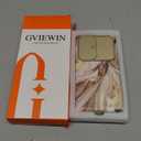 GVIEWIN for Samsung Galaxy S24 Ultra Case, [Slide Camera Cover & Built-in Screen Protector] [2 Front Frame] Military Grade Shockproof Marble Phone Case for S24 Ultra 6.8" (Topaz/Gold)