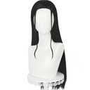 Black long hair Straight wig Full hair cos anime show simulation wigs 28inch