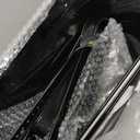 LaLaGreen Deck Railing Planter Box (17 Inch, 4 Pack) Large Black Metal Window Flower Boxes Outdoor, Wall Hanging Planters Plant Holder Hooks Fence Rail Buckets Countryside Boho Style Wall Mount Decor