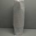 Hoolerry 50 Pcs Disposable Paper Bucket 85 oz White Cardboard Ice Bucket Bulk Ice Holder for Party Food Container Supplies