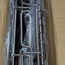 2 Tier Pull Out Cabinet Organizer, 14" W x 21" D Heavy-Duty Metal Sliding Drawer Shelf for Kitchen Cabinets, Chrome, Doesn't Include Door Fittings