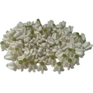 100 PCS Medium White Crown Flower Clay Beads (06) for Jewelry Making DIY Craft Supplies 14 mm