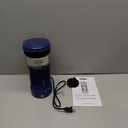 BELLA Dual Brew Single Serve Coffee Maker, Brews both Kcup and Ground Coffee, Large 14oz Capacity, Easy One Touch, Auto Shutoff, Navy (Blue)