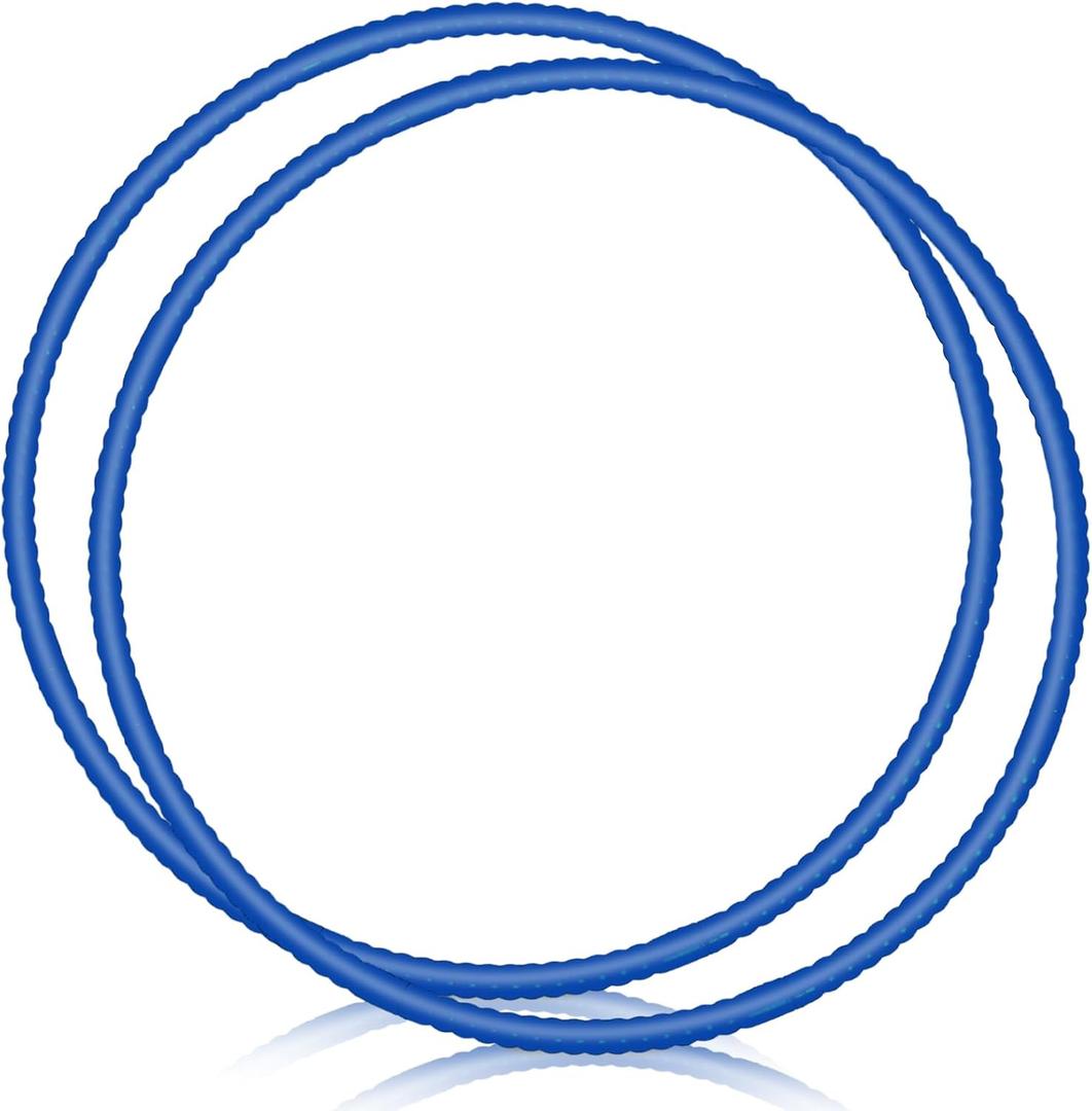 WinnerWhy 2 Pcs Toy Hoop Exercise Hoop Detachable Adjustable Plastic Toy Ring Playground Equipment for School Colored Circles Exercise Ring for Teens Dog Agility Equipment(Royal Blue,20 Inch)