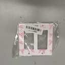 Pink Bow Double Rocker Light Switch Plate Cover 2 Gang Decorative Outlet Plate Electrical Wall Plate Covers Receptacle Decorate Plug Covers For Kitchen Bedroom Bathroom Decor 4.6" X 4.5"