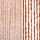 52 Strands 35.4" x 79" Bamboo and Wood Beaded Curtain for Doorway Handmade Natural Doorway Beads Bohemian Bamboo and Wooden Room Devider Hanging Boho Beaded Curtain,Brown