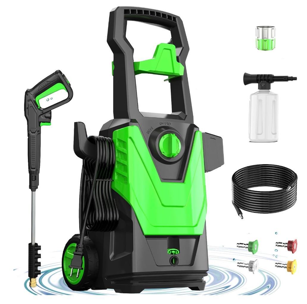 DECOKTOOL 480PSI PowerWasher with 23FT Hose, 31FT Cord