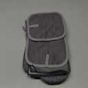 KEGOUU Oven Mitts and Pot Holders 6pcs Set, Kitchen Oven Glove High Heat Resistant 500 Degree Extra Long Oven Mitts and Potholder with Non-Slip Silicone Surface for Cooking (Grey) (Gray)