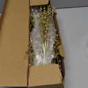 18 Pack Christmas Tree Ornaments Set, 17.5 Inch Gold Fake Christmas Picks Decorations with 2 Styles, Artificial Glitter Berry Stem Ornaments for Christmas Tree Wedding Small Vase Wreath Decor