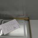 HNV 15"x13" Gold Vanity Mirror with Lights, Small LED Makeup Mirror for Desk, 3 Color Modes & Dimmable Touch Control, 360 Rotation Metal Frame, USB Plug-in Lighted Mirror for Bedroom, Dorm, Teen Gift