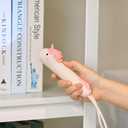New Rechargeable Unicorns LED Flashlight, Cute Animal Shaped Silicone Flashlight, Comfortable Touch Lasting Press to Adjust Brightness Portable Outdoor Lighting Creative Light.