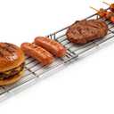 Genesis II E410 66045 Grill Warming Rack Replacement Part for Weber GS4 Genesis II E-410 S-410 SE-410, Foldable Stainless Steel Upper Warming Rack for Weber Genesis II 400 Series