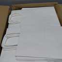 XPCARE White Paper Bags with Handles, 200Pcs 8x4.5x10In Kraft Paper Bag, 1 Count