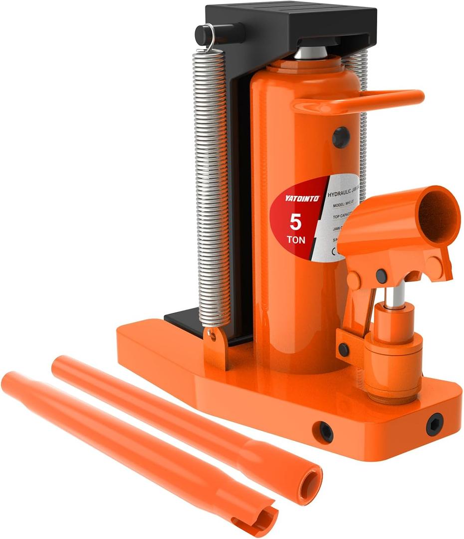 YATOINTO Toe Jack 5 Ton, Hydraulic Jack, Floor Jack Seal Kit for Construction Landscaping Farm Projects