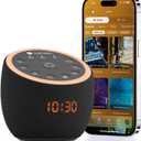 Hotmoon Sound Machine, Cocoon Pro 2 White Noise Machine for Sleeping Adults, 388 Non Looping Sounds & Sleep Timer, Smart App Control Night Light, Nature Sound Pink Green Brown Noise Maker, Plug in (Medium, Black)