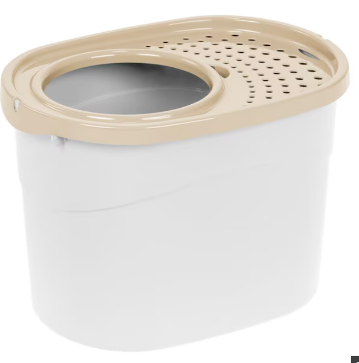 IRIS White Top Entry Litter Box