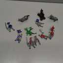Safari Ltd. Knights & Dragons Toob - Set of 10 Mini Figurines: Red & Blue Kingdom Knights, Catapult, and Green Dragon - History Learning Toy Figures for Boys, Girls & Kids Ages 3+