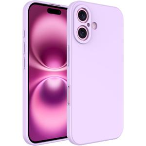 iPhone 16 Plus Case, Slim Thin Ultra Flexible Silicone Phone Case for iPhone 16 Plus, Gel Rubber Soft Skin Silicone Protective Case, Feels Good to Touch, Drop Protection (Purple)