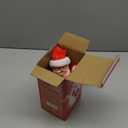 Gfilay Upgraded Climbing Santa Claus on Rope, Animated Electric Musical Christmas Ornament with 3 Modes, Secure Tree Hook & Reinforced White PVC Case, Heartwarming Holiday Decoration Gift